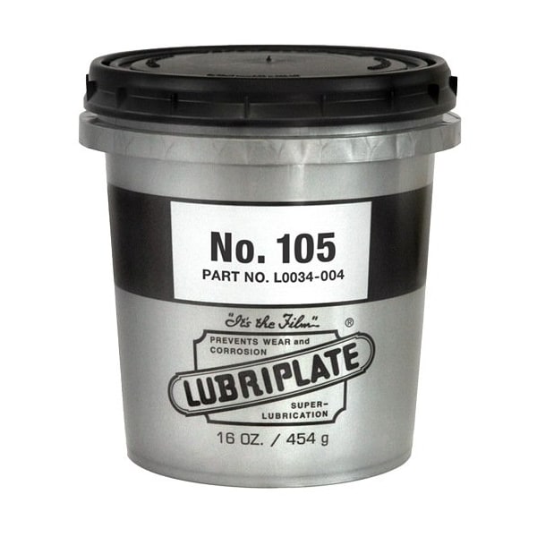 Lubriplate Grease; Calcium Complex; Bearing; Tub; 16 Oz; Smooth; Engine Parts; Off White NO.105 16OZ SMALL TUB ; L0034-004 - main